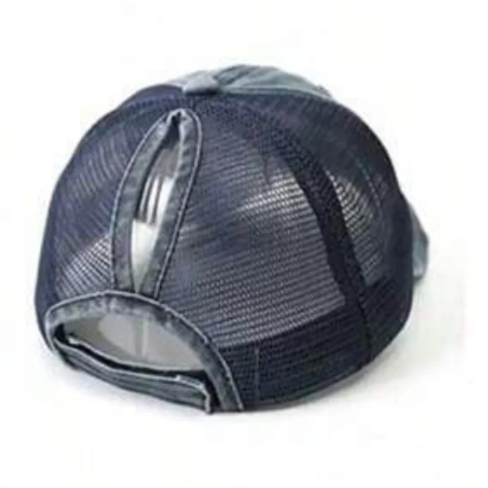 Distressed Ponytail mesh Cap - Picture 7 of 10